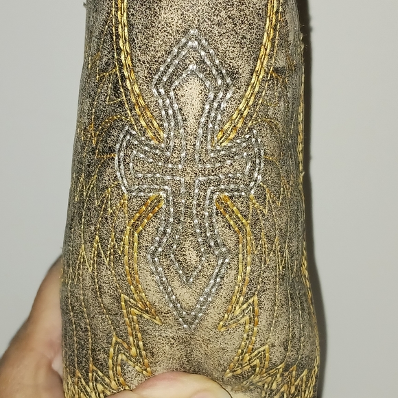 Corral Teens Cowgirl Boots, 3 1/2 Teen, EUC - Picture 3 of 11